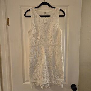 ASTR The Label White Flower Pattern Dress, Size L